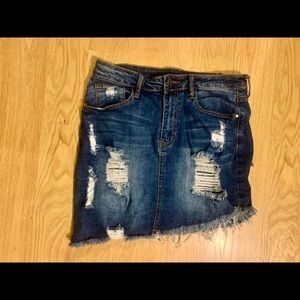 Denim Mini Skirt